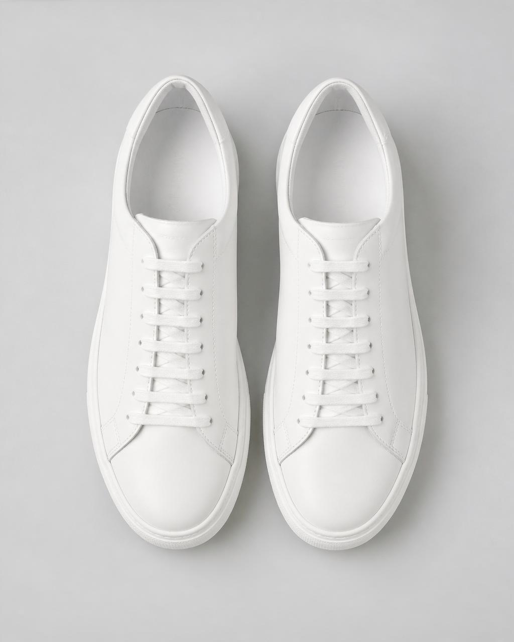 White canvas sneakers alternative view