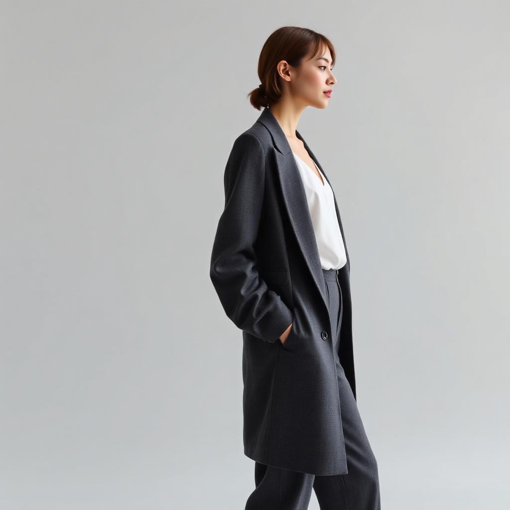 Charcoal Wool Blazer alternative view