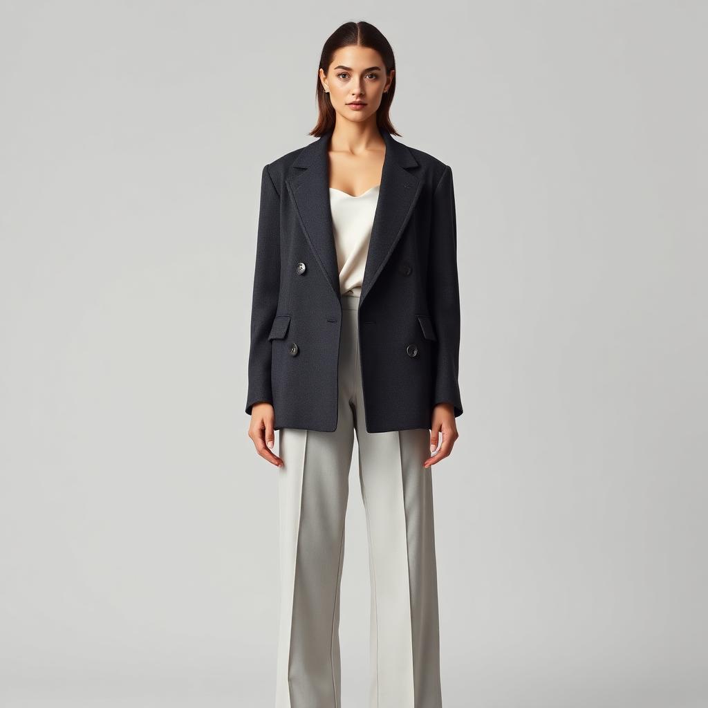Charcoal Wool Blazer