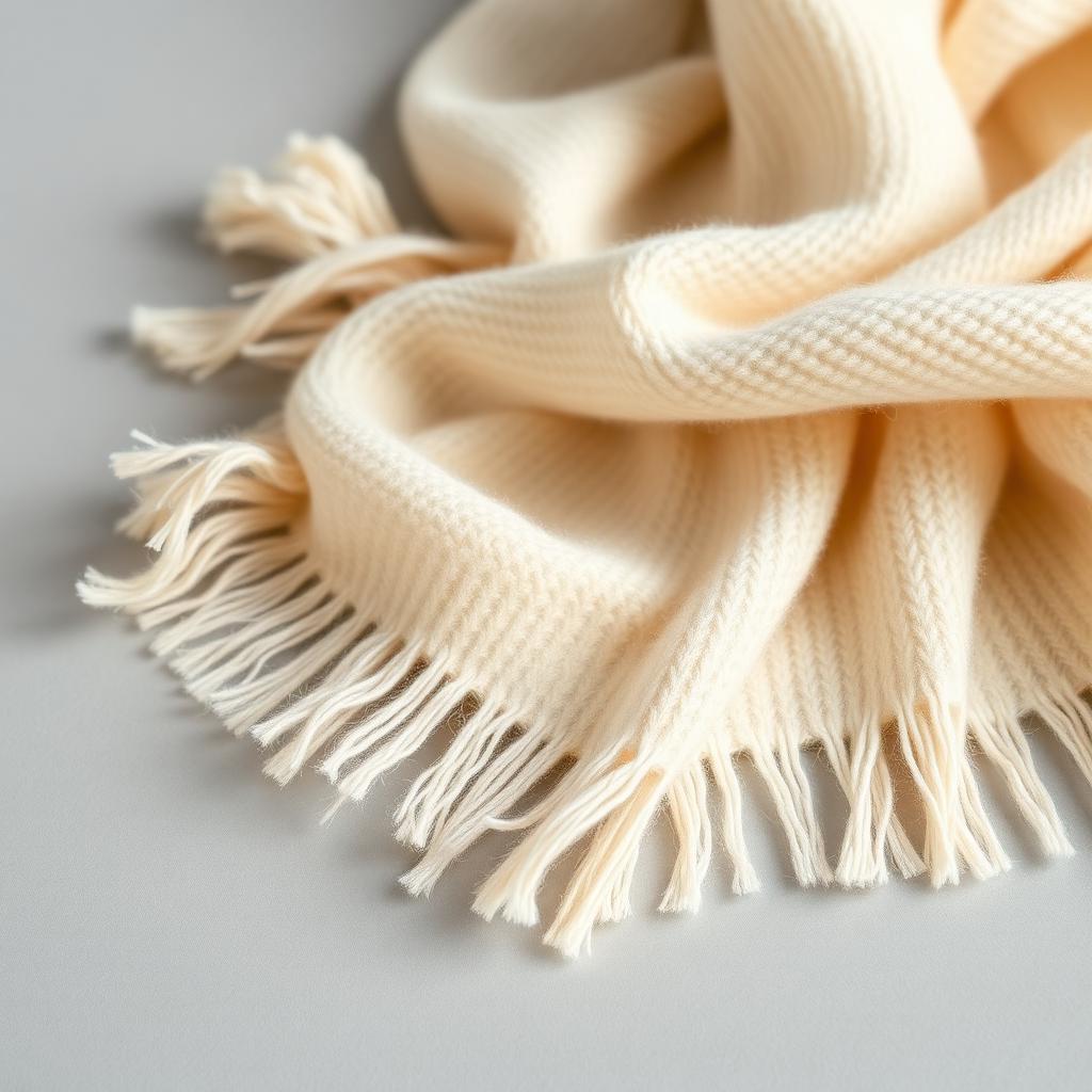 Cream Cashmere Scarf alternative view