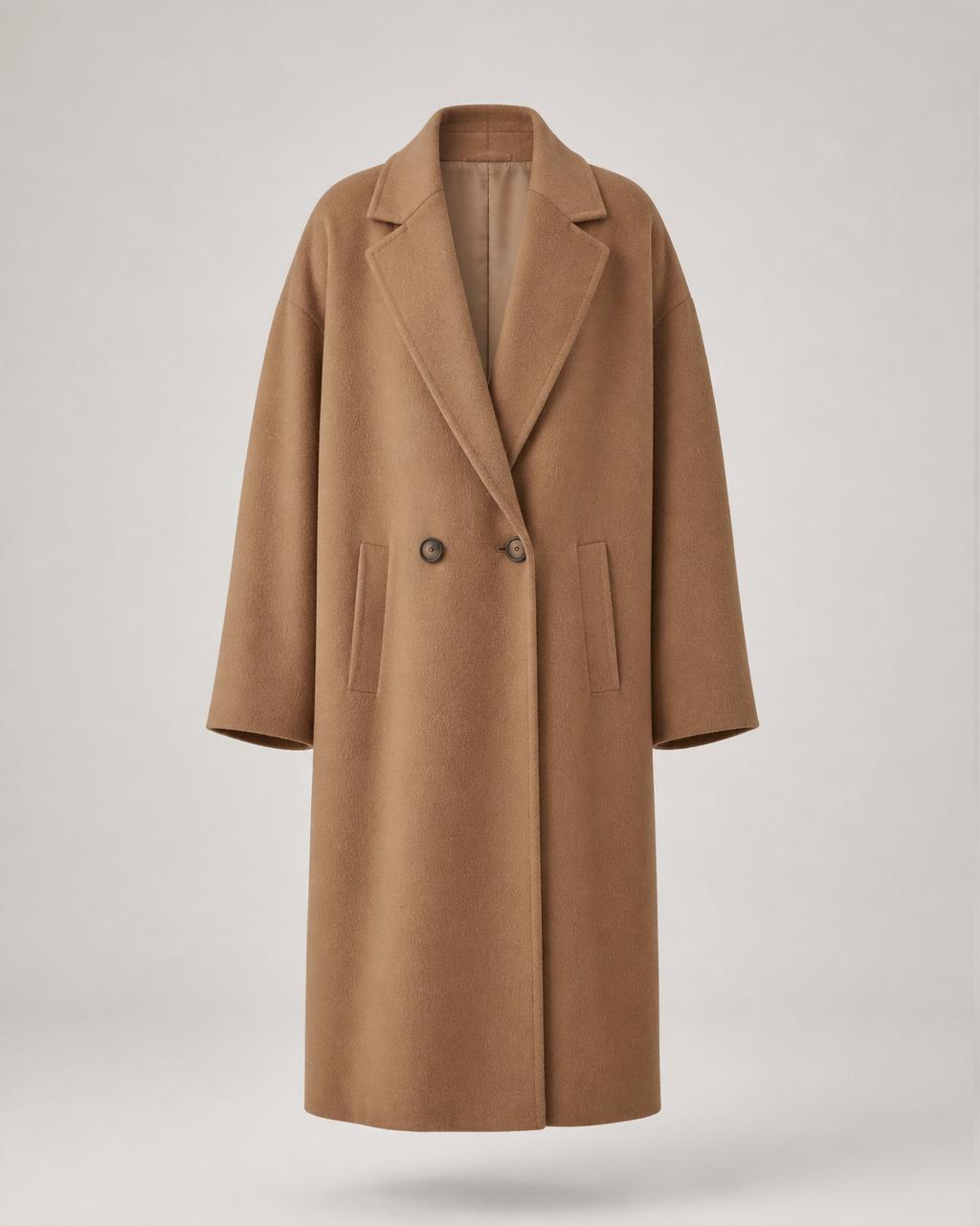 Camel wool overcoat